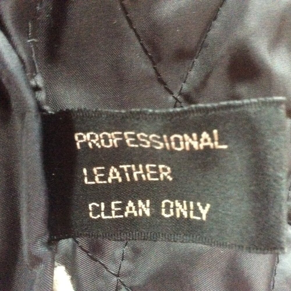 Vintage Wilsons Leather Black Asymmetrical Zip Moto Biker Jacket Size 42-Large - Picture 5 of 14